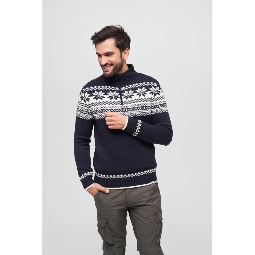 Brandit - Troyer Norweger Chandail - Bleu